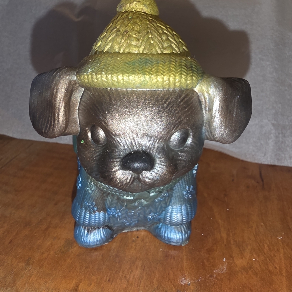 Little Dog Succulant Planter Resin Handmade Plant Pot Small Size